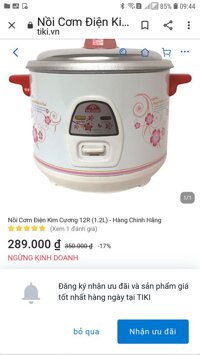 (bán chạy) - (cần nhập) Nồi cơm điện kim cương 1,2l