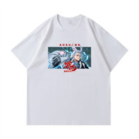 Bán chạy Cặp đôi chất lượng cao Nezha 's Magical Child Bao quanh bởi biển, Áo thun cổ tròn in hình ngắn tay Cotton hợp thời trang 5211