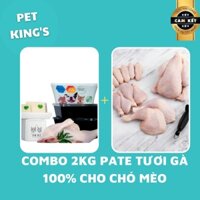 [BÁN CHẠY] COMBO 2KG PATE TƯƠI GÀ 100% THEPETVN DÀNH CHO CHÓ MÈO