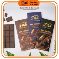 [BÁN CHẠY] COMBO 3 Hộp Socola đen nguyên chất không đường 100% Cacao, Dark 85%,70% cacao ít đường FIGO 100gr