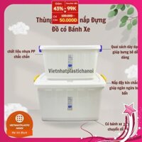 [bán chạy] combo 5 Thùng nhựa 30L ,thùng đựng quần áo ,thùng đựng bát đũa tiện lợi chắc chắn[nhựa việt nhật]