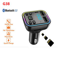 Bán chạy Đèn lồng ô tô Bluetooth MP3 Máy nghe nhạc rảnh tay Máy phát FM trên ô tô TYPE-C Bộ sạc xe hơi USB kép Bluetooth