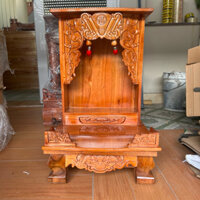 [BÁN CHẠY GỖ XOAN] Bàn thờ thần tài ông địa gỗ xoan đào chân quỳ cao ráo 42cm 48cm giá tốt