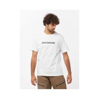 Bán chạy Hàng có sẵn SALOMON Letter Logo In hình Áo thun thể thao dáng rộng thông thường dành cho nam LC2245500Trắng-0318