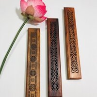 [BÁN CHẠY] HỘP GỖ XÔNG NHANG TRẦM KHÔNG TĂM CAO CẤP 25cm