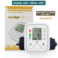 [BÁN CHẠY] Máy Đo Huyết Áp Giọng Đọc Tiếng Việt, Đo Nhịp Tim Điện Tử Bắp Tay Tự Động Cao Cấp Chuẩn Xác, Bảo Hành 12T