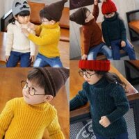 [Bán Chạy Nhất] Áo Len Tuyết Nhung Cổ Lọ Cho Bé Trai Và Bé Gái Hàng Quảng Châu Loại 1
