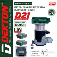 BÁN CHẠY NHẤT Máy Soi ALU  Phay Gỗ 6.35mm DektoK D21-MS635 - Dùng Pin D21  MẪU MỚI 2023 ct