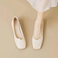 Bán Chạy Nông Miệng Mary Jane Nữ Đậu Hà Lan Giày Mùa Xuân 2025 Phong Cách Mới Muỗng Giày Phù Hợp Với Da Mềm Đế Mềm Giày Đế Bằng