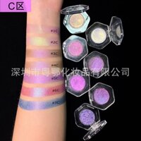 ((Bán chạy) Phấn mắt hoa cúc quang học 26mm Nhấp nháy Góc thay đổi màu sắc Nhiều màu Phấn mắt toàn thân Trang điểm