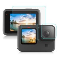 Bán chạy PULUZ cho GoPro Hero12 Đen / 11 Đen / 10 Đen / 9 Ống kính đen + Màn hình LCD Phim kính cường lực 9H 2.5D