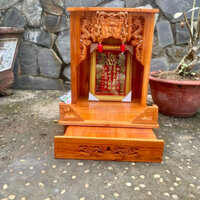 [BÁN CHẠY QUANH NĂM] Bàn thờ thần tài ông địa gỗ xoan thịt dày đẹp rẻ nhỏ gọn 35cm 38cm 42cm giá xưởng