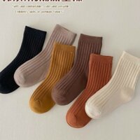 Bán Chạy Set 10 Đôi Tất Cổ Cao Kẻ Sọc Phong Cách Hàn Quốc Cho Trẻ Em Bán Chạy