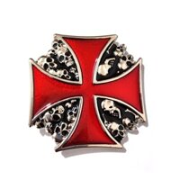 Bán Chạy Thắt Lưng Chữ Thập Khóa Punk Rock Skull Đầu Thắt Lưng Khóa Với 4cm Thắt Lưng Nam Đỏ Thoáng Mát Quần Jean Phụ Kiện Bán Lẻ Bán Buôn 2024