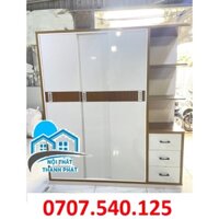 [Bán chạy] Tủ Nhựa 3 Cánh Lùa Kèm Kệ Đài Loan Cửa Trượt Kéo Tiện Lợi Chịu Lực Tốt Tủ Đựng Quần Áo