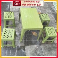[bán chạy]combo 5 BÀN 20 GHẾ  nhựa trà tranh trà đá bền đẹp/.bàn ghế nhựa bền đẹp bán chạy