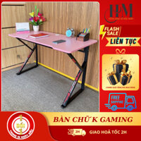 Bàn chữ K gaming , bàn để máy vi tính có lỗ luồn dây điện KT120 , mặt bàn bo cạnh