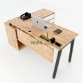 Bàn chữ L 180×160 Aton Concept chân sắt lắp ráp HBAT020