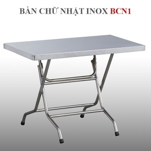 Bàn chữ nhật Inox Hwata BCN1