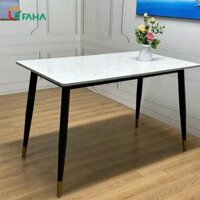 Bàn Chữ Nhật Mặt Gỗ Giả Đá BCF26