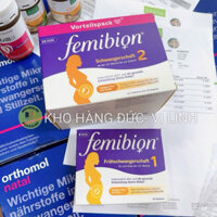 [Bản chuẩn Đức-Bill ảnh sau] Hộp bổ bầu Femibion số 0, 1, 2, 3