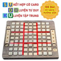 Bàn Cờ BoardGame Cờ Caro Kết Hợp Cờ Sudoku Trò Chơi Chiến Thuật Kích Thích Não Bộ Phát Triển