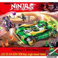 Bán (có sẵn) lắp đặt Lego Ninjago zimo 4013 81642 76061 xe chạy Bóng Đêm Của Ninja Jungle Assault Vehicle