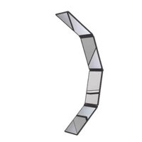 Bạn có thể nhìn thấy mặt sau của gương chỉnh hình có thể gập lại sau khi tự cắt tóc. Gương trang điểm di động có thể mang theo gương chiếu hậu [jiao]