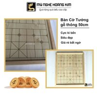 Bàn cờ tướng gỗ thông 50cm Mỹ Nghệ Hoàng Kim, bàn cờ tướng giá rẻ Thế Giới Cờ