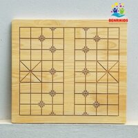 Bàn Cờ Tướng Gỗ Thông Dày Dặn Loại To 43x37Cm Phù Hợp Cho Quán Trà Đá, Cafe Đồ Chơi Board Game Chiến Thuật
