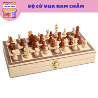 Bàn Cờ Vua Bằng Gỗ Có Nam Châm Sang Trọng, Đồ Chơi Thông Minh Cho Bé