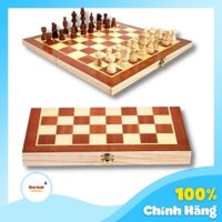 Bàn Cờ Vua Bằng Gỗ Sang Sịn Mịn Kiêm Hộp Đựng Cờ Cho Bé Tập Chơi Cờ Phát Triển Tư Duy