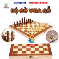 Bàn Cờ Vua Bằng Gỗ Sang Trọng Gọn Nhẹ 29x29cm Đồ Chơi Thông Minh Cho Bé