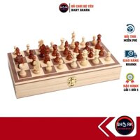 Bàn cờ vua bằng gỗ sang trọng gọn nhẹ 29x28cm - Đồ chơi thông minh cho bé