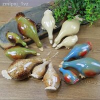 Ban công sân vườn hòn non bộ ao cá tiểu cảnh gốm sứ uống nước trang trí vịt ếch rùa