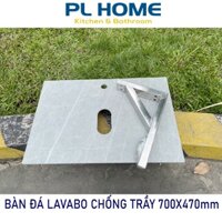 Bàn đá lavabo đặt bàn chống trầy kích thước 700x470mm