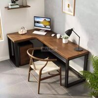 Bàn Đa Năng Chữ L Tích Hợp Kệ Sách Haigo BGT161