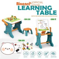 Bàn đa năng có Bảng vẽ 2 mặt kết hợp bàn xếp lego cho bé (tặng ghế ngồi + bộ lego)