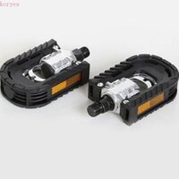 Bàn đạp xe đạp KORYES, Bàn đạp xe đạp leo núi hợp kim nhôm tiết kiệm nhân công, Tấm phản quang chống trượt thể thao ngoài trời Bàn đạp gấp 14mm Phụ tùng xe đạp