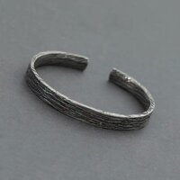 Ban Đầu  Deadwood Fengchun  Vòng Tay Nam Bạc Sterling Văn Học Retro Đau Khổ Vòng Tay Nam Nữ Phong Cách Mở Có Thể Điều Chỉnh20250219