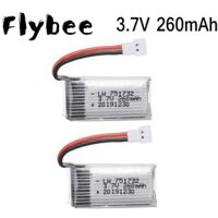 Ban đầu H8 Pin 3.7V 260mAh Cho Eachine H8 JJRC H2 H8 H48 H8 Mini RC Drone Phụ Tùng Pin 3.7V 751732 Màu sắc 2 chiếc - Màu sắc 2pcs - đơn