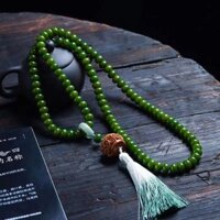 Ban Đầu Phong Cách Mới Xanh Bồ Đề Rễ Cặp Đôi Vòng Tay Chạy Vòng Phong Cách Áo Len Dây Xích Móc Cầm Tay Hạt Phong Cách Dân Tộc Chơi