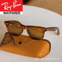 Ban đầu Rayban kính Wayfarer tinh thể màu nâu sáng
