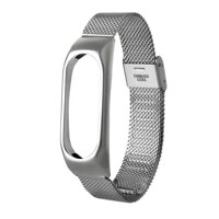 Ban đầu Thời Trang Gọn Nhẹ Bằng Inox Thông Minh Đeo Tay Dây Kim Loại Dây Đeo Xiaomi Miband 2 M2 (Đen/Bạc /Hoa Hồng Vàng)