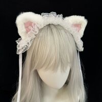 Ban Đầu Tự Chế Tai Thỏ Tai Mèo Băng Đô Văn Hóa Châu Á lolita Mũ Ren Phụ Kiện Tóc Dễ Thương Văn Hóa Châu Á