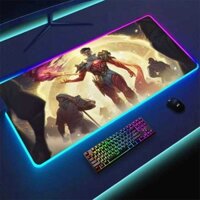 Bàn di chuột chơi game LED Mobile Legends Bang Bang Thảm để bàn lớn PC Gamer RGB Cool Mouse Pad Dạ quang XXL Chuột Thảm có đèn nền