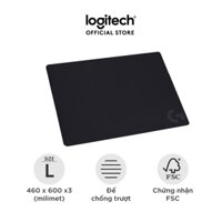 Bàn di chuột chơi game Logitech G640 - Bề mặt vải, ma sát tốt, chống trượt, kích thước 460x400x3 (mm)