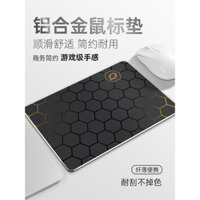 Bàn di chuột kim loại hợp kim nhôm hình kim cương, chống nước, bền, không trượt, bàn phím di động