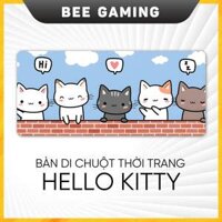 Bàn di chuột, lót chuột thời trang cỡ lớn – Hello Kitty (Kích thước: 80×30 / 90x40cm)