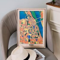Bản Đồ Tranh Gỗ Hà Nội